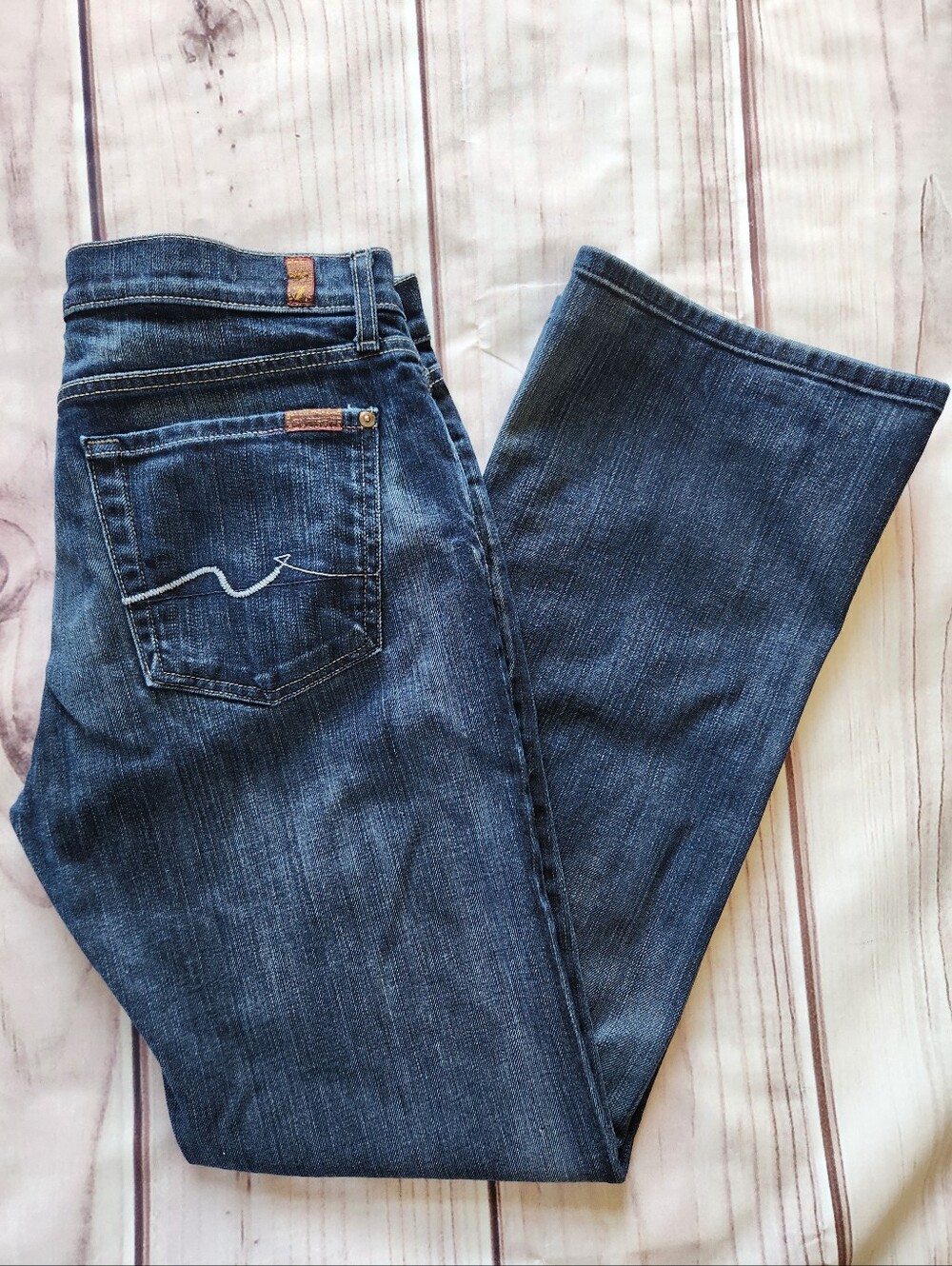 7FAM 7 For All Mankind Bootcut Blue Jean | Men's Size 34x32